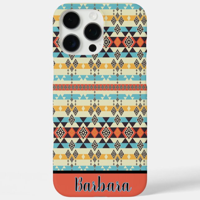 Funda iPhone 16 Pro Max Costumbre Azteca del Sudoeste (Reverso )