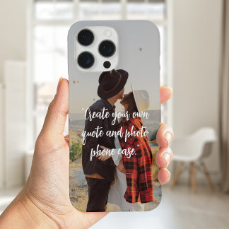 Funda iPhone 16 Pro Max Crear su propia cita Personalizado y foto