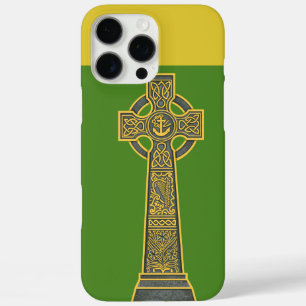 Funda iPhone 16 Pro Max Cruz celta con arpa