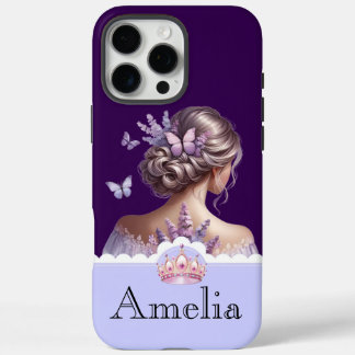 Funda iPhone 16 Pro Max Custom Royal Lavender Butterfly Case for iPhone 11