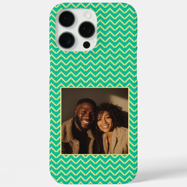 Funda iPhone 16 Pro Max Cute Gift Sets For Women Chevron Pattern  (Reverso )