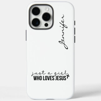 Funda iPhone 16 Pro Max Cute moderno Minimalista Faith iPhone
