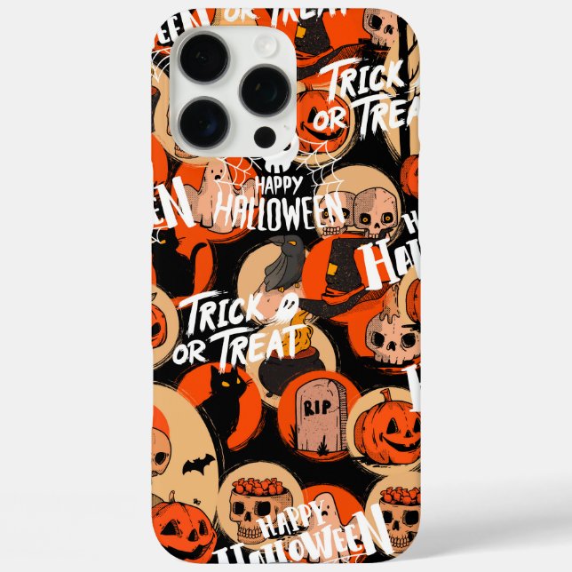 Funda iPhone 16 Pro Max  Cute & Scary Halloween Spooky vibes  (Reverso )