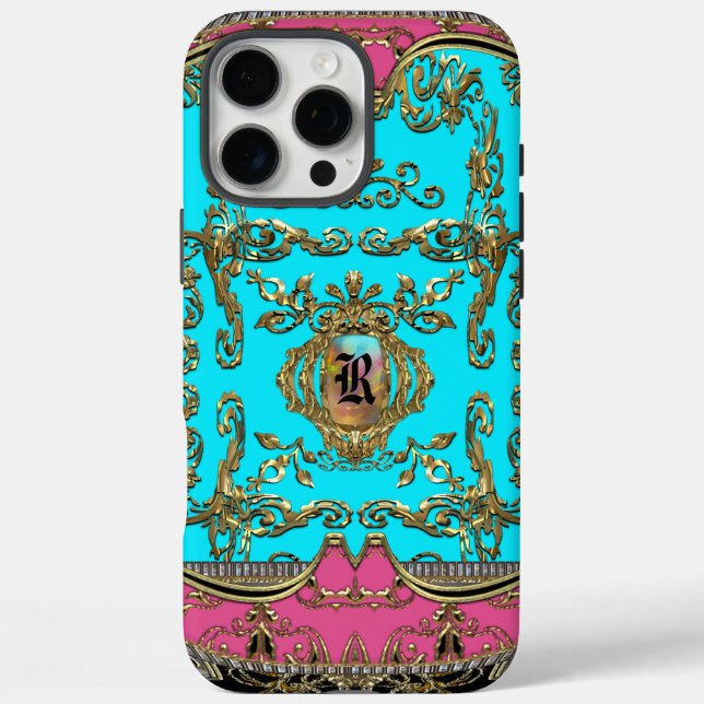 Funda iPhone 16 Pro Max Dainty Nora Monogram (Reverso)