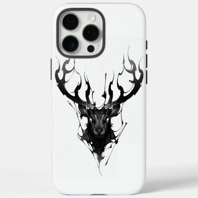 Funda iPhone 16 Pro Max Deer negro para tu iphone 16Pro Max (Reverso)