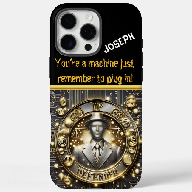 Funda iPhone 16 Pro Max Defensor de derechos IP (Reverso)
