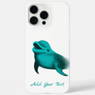 Funda iPhone 16 Pro Max Delfín afortunado - Añade tu texto