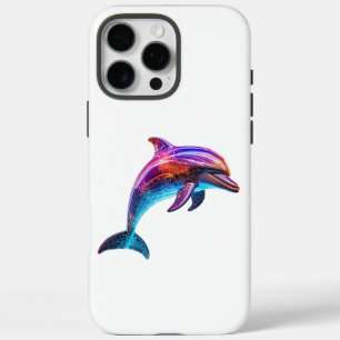 Funda iPhone 16 Pro Max Delfín colorido vibrante