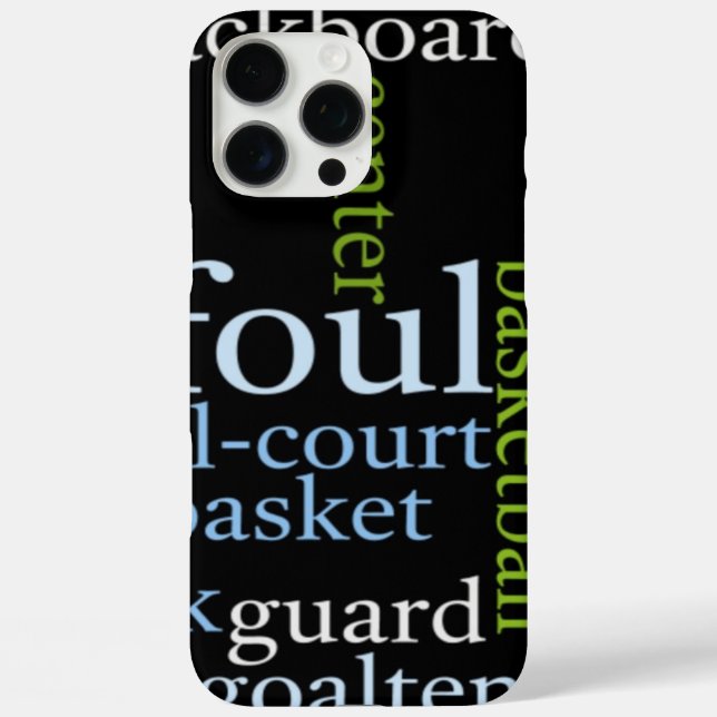 Funda iPhone 16 Pro Max Deportes de baloncesto Fanático.jpg (Reverso )