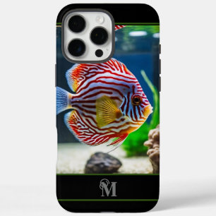 Funda iPhone 16 Pro Max Depósito de pescado monogramado inicial