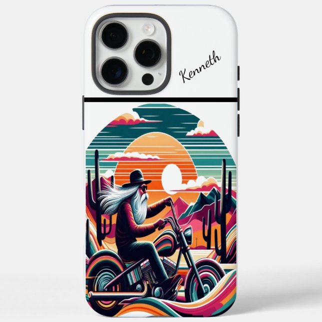 Funda iPhone 16 Pro Max Desert Sunset Ride (Reverso)