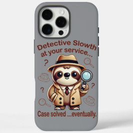 Funda iPhone 16 Pro Max "Detective Sloth" Sloth Private Eye