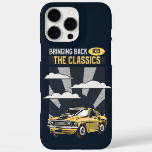 Funda iPhone 16 Pro Max Devolver el coche clásico del músculo retro