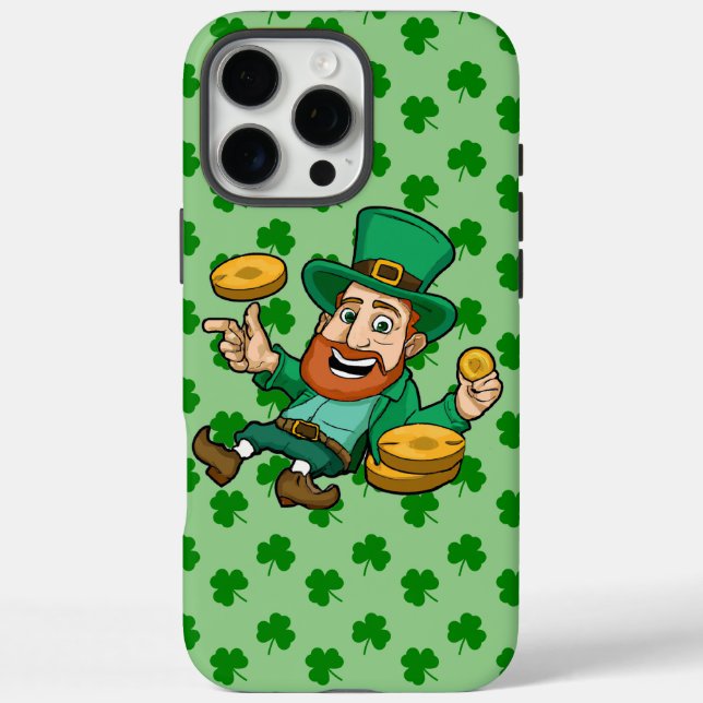 Funda iPhone 16 Pro Max Día de San Patricio (Reverso)