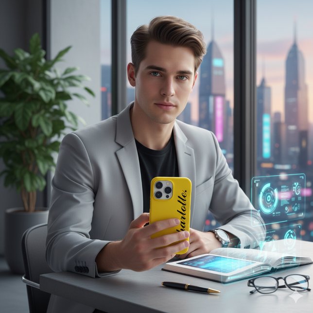 Funda iPhone 16 Pro Max Diseñar su propio nombre en este oro (Design Your Own Name on This Gold Case-Mate iPhone Case)