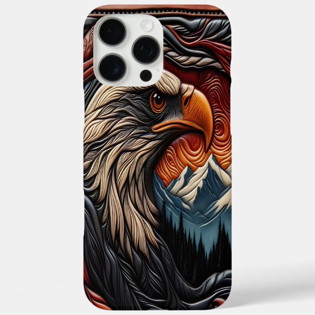 Funda iPhone 16 Pro Max Diseño Águila de la Naturaleza (Reverso )