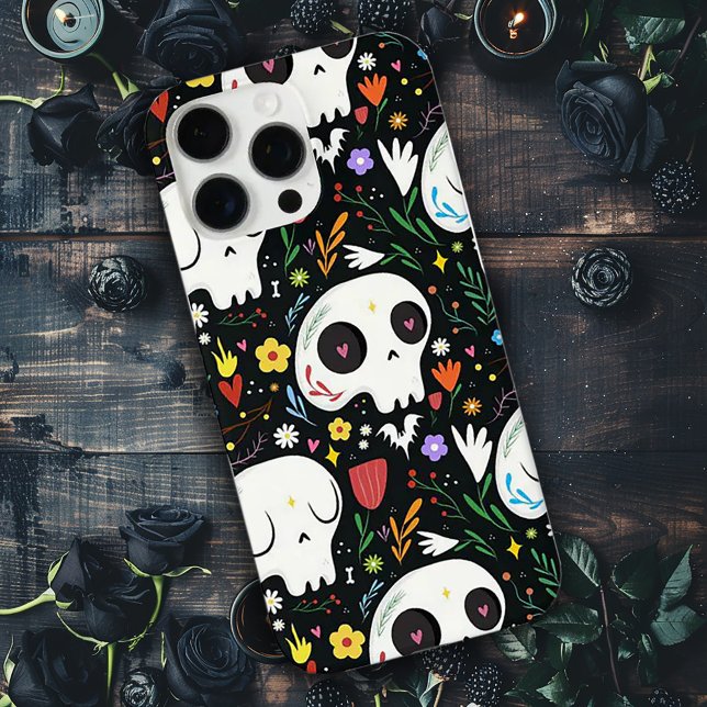 Funda iPhone 16 Pro Max Diseño de cráneo fantasma (Subido por el creador)