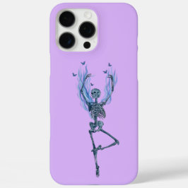 Funda iPhone 16 Pro Max Diseño de esqueleto bailarín de bailarina con llam