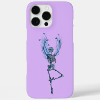 Funda iPhone 16 Pro Max Diseño de esqueleto bailarín de bailarina con llam