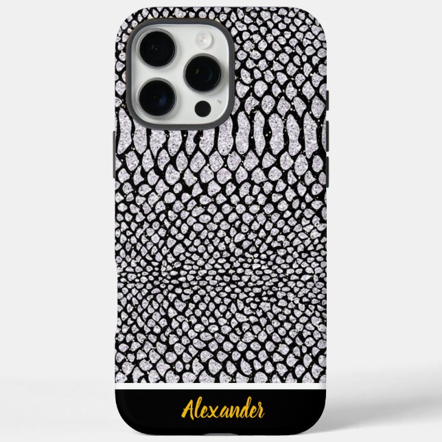 Funda iPhone 16 Pro Max Diseño de impresión animal impactante (Reverso)