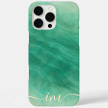 Diseño de mármol abstracto moderno con iniciales y