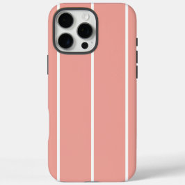 Funda iPhone 16 Pro Max Diseño de patrón de franja vertical de color suave