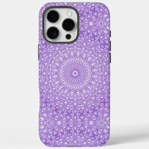 Funda iPhone 16 Pro Max Diseño de Patrón de Mandala de Amatista