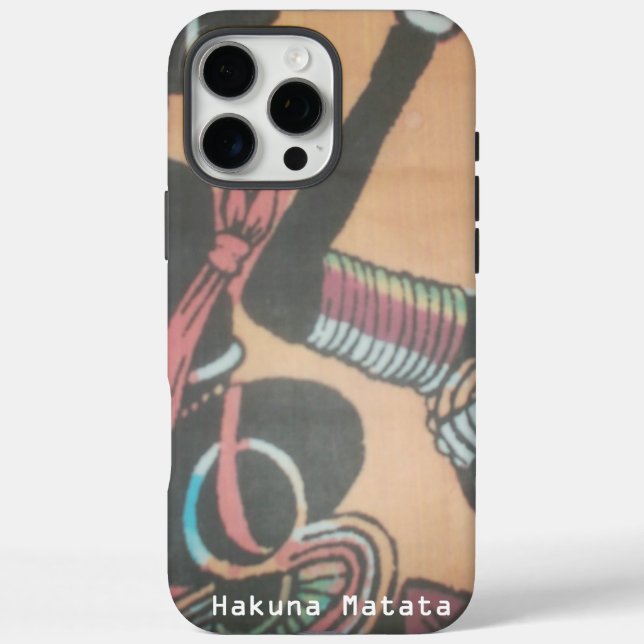 Funda iPhone 16 Pro Max Diseño de patrones de arte de tradición y cultura  (Reverso)