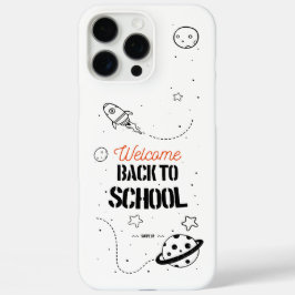 Funda iPhone 16 Pro Max Diseño de tipografía de vuelta al cole