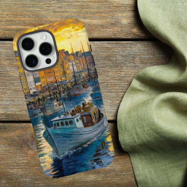Funda iPhone 16 Pro Max Diseño impresionista Claude Monet en el río (Subido por el creador)