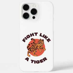 Funda iPhone 16 Pro Max Diseño Motivacional Lucha Como un Tigre