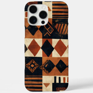 Funda iPhone 16 Pro Max Diseño vertical con elementos africanos
