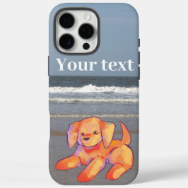 Funda iPhone 16 Pro Max Dog on Beach 