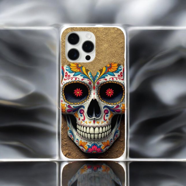 Funda iPhone 16 Pro Max dorado Sugar Skull (Subido por el creador)