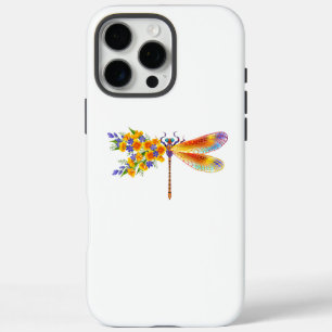 Funda iPhone 16 Pro Max Dragón de flores amarillas