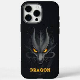 Funda iPhone 16 Pro Max Dragón negro furioso