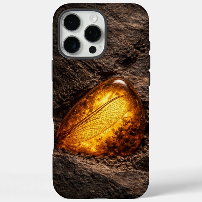 Funda iPhone 16 Pro Max Dragonfly Wing in Amber (Reverso)