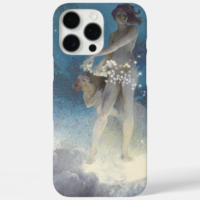 Funda iPhone 16 Pro Max Edwin Blashfield Stars dispersando Art Nouveau (Reverso )