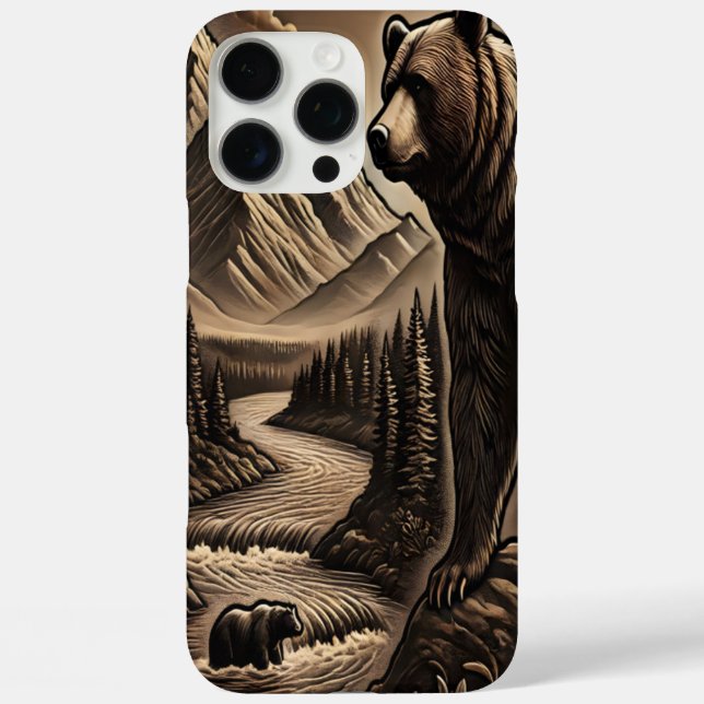 Funda iPhone 16 Pro Max El agua tiene una apariencia de cuero (Reverso )