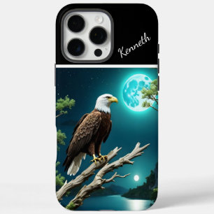 Funda iPhone 16 Pro Max El águila sobre el río azul