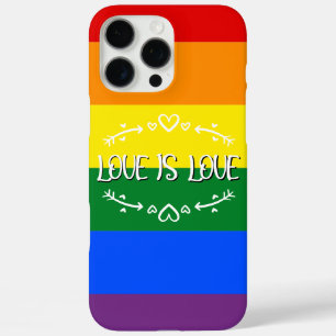 Funda iPhone 16 Pro Max El amor es amor Arcoíris Orgullo LGBTQ