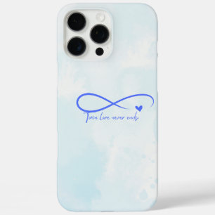 Funda iPhone 16 Pro Max El amor gemelo es para siempre estuche de teléfono