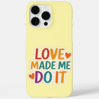 Funda iPhone 16 Pro Max El amor me hizo hacerlo | Colorida cita romántica
