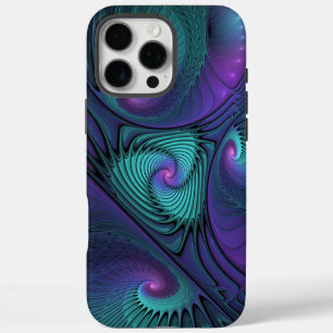 Funda iPhone 16 Pro Max El púrpura se encuentra con el arte abstracto frac