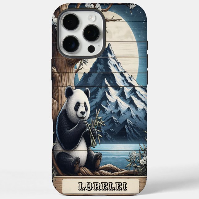 Funda iPhone 16 Pro Max El rincón silencioso de Panda: El deslumbramiento  (Reverso)