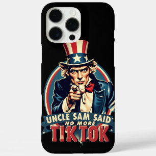 Funda iPhone 16 Pro Max El Tío Sam Dijo "No Más TikTok"
