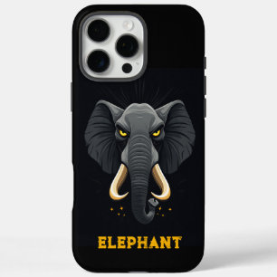 Funda iPhone 16 Pro Max Elefante negro enojado