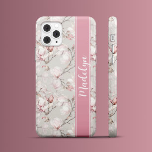 Funda iPhone 16 Pro Max Elegancia de Magnolia Rosa