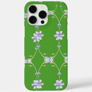 Funda iPhone 16 Pro Max Elegancia floral verde - estuche para teléfono
