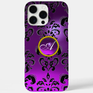 FUNDA iPhone 16 PRO MAX ELEGANTE GEMA DE GEMA DE PURO NEGRO